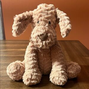Jellycat Fluffy Tan Dog Toy plush